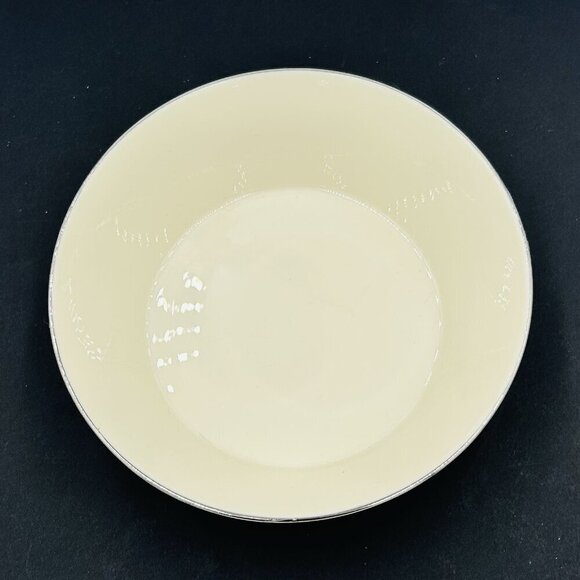 Lenox Rapture 7 7/8" Round Vegetable Serving Bowl Retired Platinum Rim USA - Picture 2 of 6